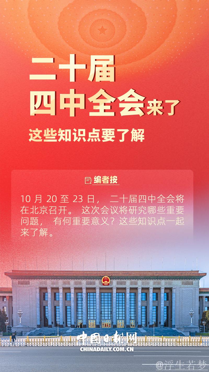 二十大四中全会公报